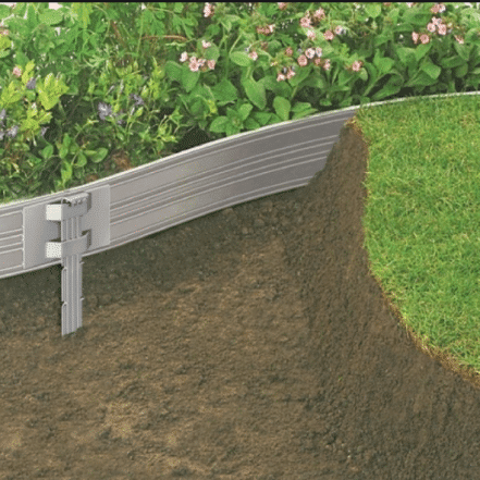 Aluminum Edging with stakes Garden Lawn Landscape Supplies